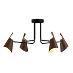 Balance Multi Light Ceiling Light - Black / Imbuia