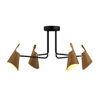 Balance Multi Light Ceiling Light - Black / Louro Freijo