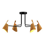 Balance Multi Light Ceiling Light - Black / Teak