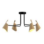 Balance Multi Light Ceiling Light - Black / Maple