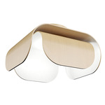 Clean 5115 Ceiling Flush Light - Maple / White