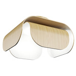 Clean 5115 Ceiling Flush Light - Sand / White