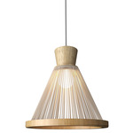 Corda Cone Pendant - Louro Freijo / Rope