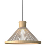 Corda Cone Pendant - Sand / Rope