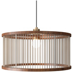 Corda Drum Pendant - Imbuia / Rope