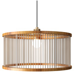 Corda Drum Pendant - Teak / Rope