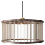 Corda Drum Pendant - American Walnut / Rope