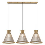 Corda Linear Multi-Light Pendant - Louro Freijo / Rope