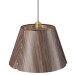 Element Cone Pendant - American Walnut