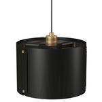 Element Drum Pendant - Charcoal