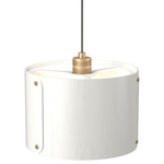 Element Drum Pendant - Organic White