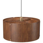 Element Drum Pendant - Imbuia