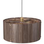 Element Drum Pendant - American Walnut
