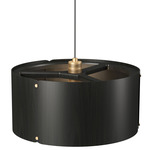 Element Drum Pendant - Charcoal