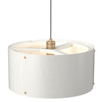 Element Drum Pendant - Organic White