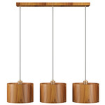 Element Linear Multi-Light Pendant - Teak