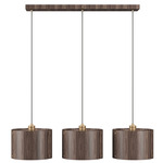 Element Linear Multi-Light Pendant - American Walnut