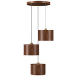 Element Round Multi-Light Pendant - Imbuia