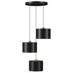 Element Round Multi-Light Pendant - Charcoal