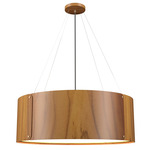 Element Drum Chandelier - Teak