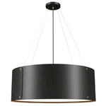 Element Drum Chandelier - Charcoal