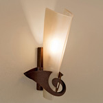 Phantom Wall Sconce - Rust / Gold