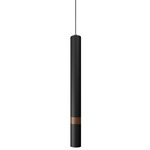 Focco Pendant - Imbuia / Black