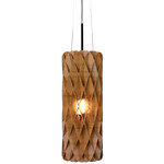 Hive Cylinder Pendant - Teak