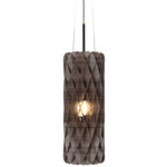 Hive Cylinder Pendant - American Walnut