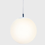 Globo Suspension - Silver / White