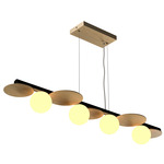 Luna Linear Pendant - Sand / White