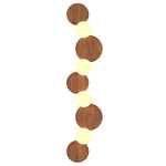 Luna Wall Sconce - Imbuia / White