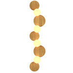 Luna Wall Sconce - Louro Freijo / White