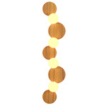 Luna Wall Sconce - Teak / White