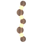 Luna Wall Sconce - American Walnut / White