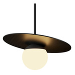 Orbit Pendant - Charcoal / Frosted