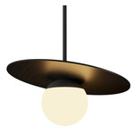 Orbit Pendant - Charcoal / Frosted