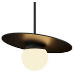 Orbit Pendant - Charcoal / Frosted