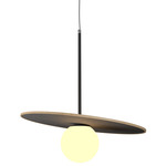 Orbit Stone / Slate Pendant - Maple / Natural Slate