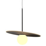 Orbit Stone / Slate Pendant - Maple / Natural Slate