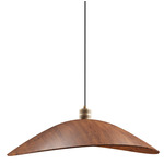 Oyster Sway Pendant - Imbuia