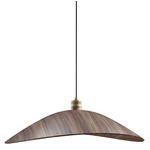 Oyster Sway Pendant - American Walnut