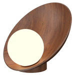 Oyster Table Lamp - Imbuia