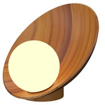 Oyster Table Lamp - Teak