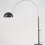 Coupe Arc Floor Lamp - Chrome / Black