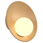 Oyster Wall Sconce - Maple