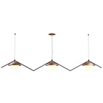 Oyster DK Signed Linear Pendant - Black / Imbuia
