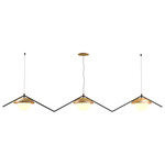 Oyster DK Signed Linear Pendant - Black / Louro Freijo