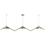 Oyster DK Signed Linear Pendant - Black / American Walnut