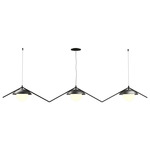 Oyster DK Signed Linear Pendant - Black / Charcoal